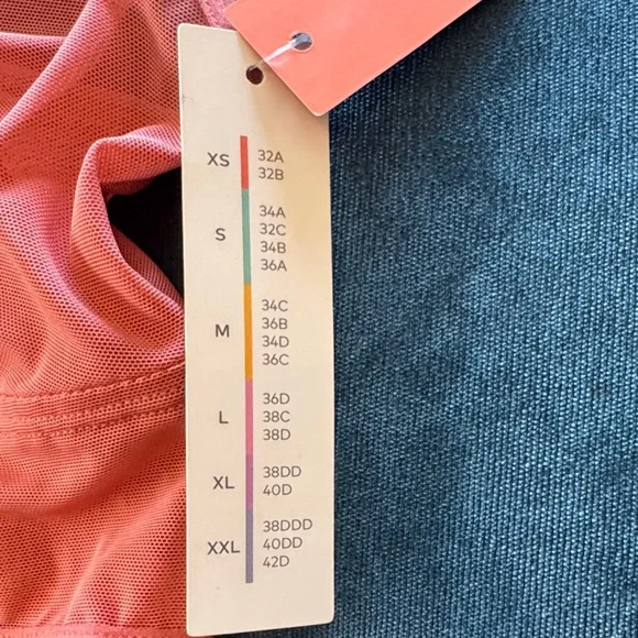 Aerie Coral Double Strap Bralette - Picture 2 of 3